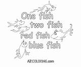 Fish Coloring Two Red Blue Pages Coloringhome Search Popular sketch template