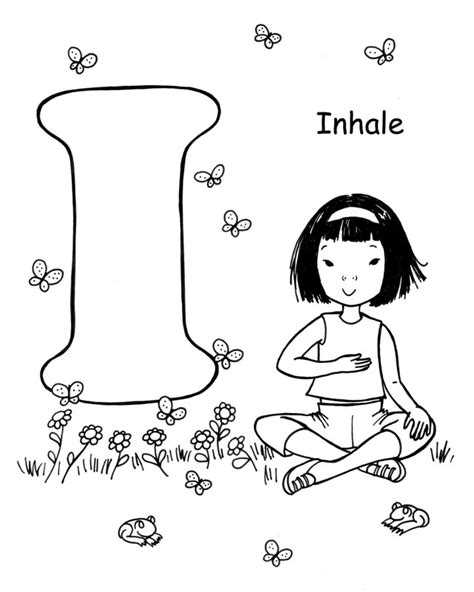 yoga  kids  monthly yoga coloring page
