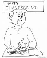 Coloring Eating Dinner Thanksgiving Printactivities Appear Printables Printed Navigation Print Only Kids When Will Do sketch template