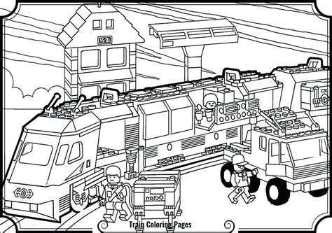 coloring page  train station modern creative ideas