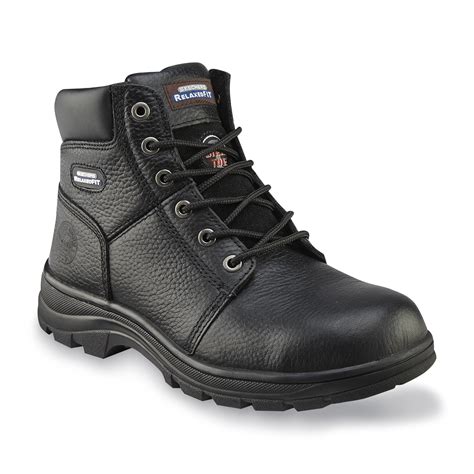skechers work mens relaxed fit workshire steel toe work boot