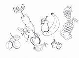 Frutta Verdura Colorare Disegno Disegnidacolorareonline Mista Alimenti Stampa sketch template