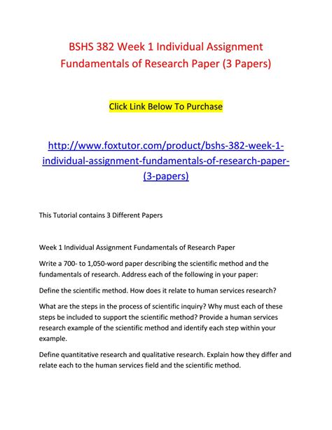scientific method paper  research paper  outline
