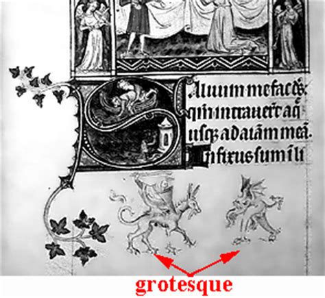 glossary  medieval art  architecture grotesque