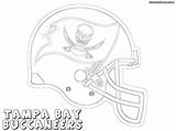Coloring Pages Buccaneers Tampa Bay Helmets Nfl Popular sketch template