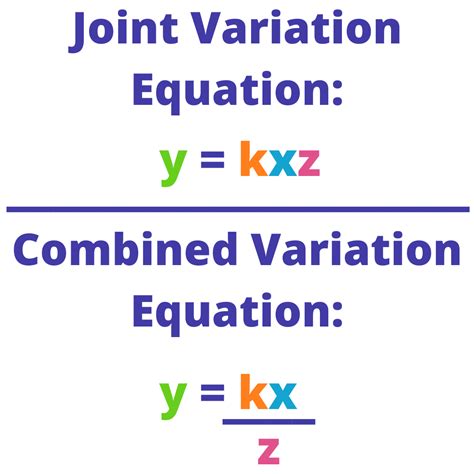 joint variation  combined variation definitions expii