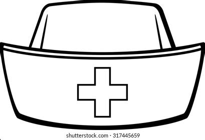 crmla nurse hat clipart black  white