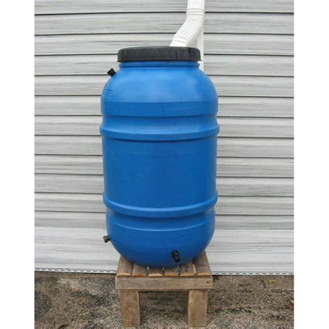 upcycle  gallon blue rain barrel walmartcom walmartcom