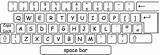 Keyboard Printable Clipart Template Blank Computer Templates Alphabet Board Clip Classroom Choose Other sketch template