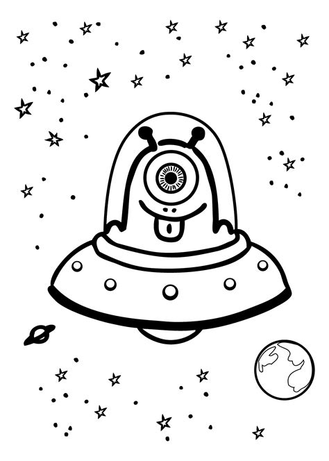 space ufo alien coloring pages coloring books thynedfgt space