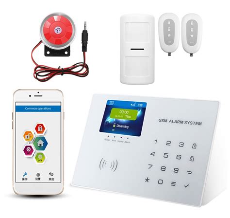 sistema alarma casa inalámbrica gsm sirena app display color 1 499