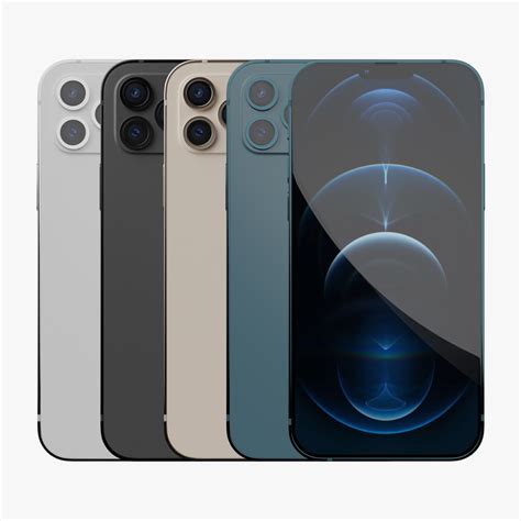 iphone  pro max  colors model turbosquid
