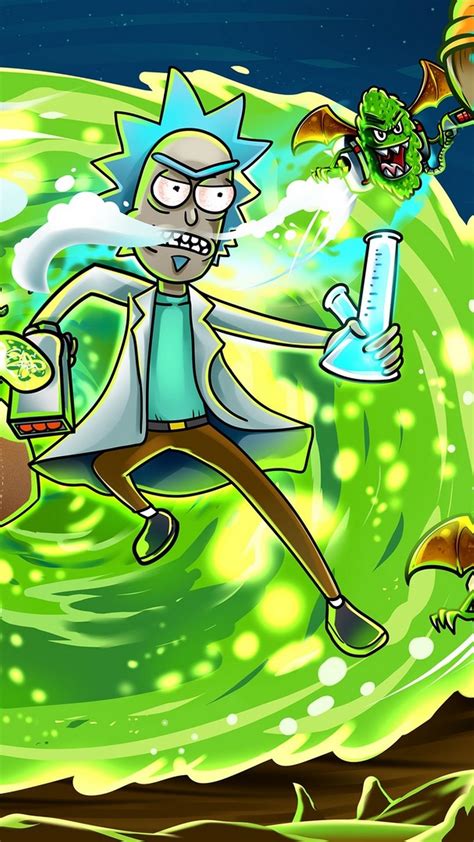 weed rick  morty background rick  morty weed wallpapers