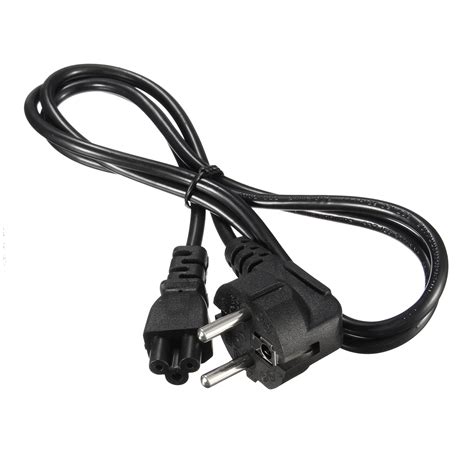 eu  prong ac power cord  pin adapter cable   interface laptop