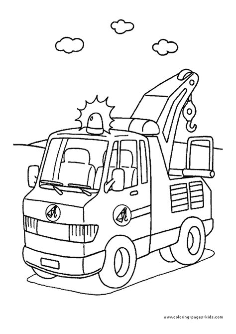 truck color pages coloring pages  kids transportation coloring