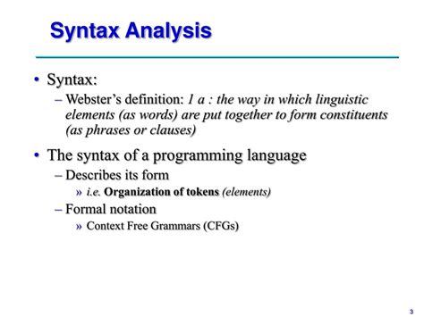 syntax specification regular expressions powerpoint  id