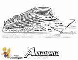 Ship Cruise Coloring Pages Colouring Print Drawing Ships Queen Mary Kids Aidabella 46kb 1210 Drawings Titanic Gamz sketch template