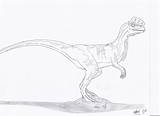 Dilophosaurus Coloring Designlooter Jp Color 34kb 745px 1024 sketch template