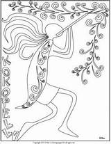 Coloring Pages Kokopelli Choose Board sketch template