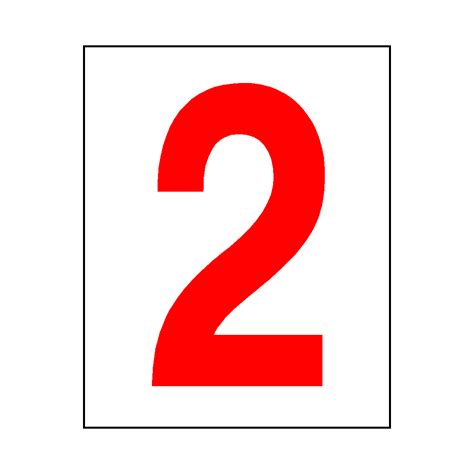 number  sticker red safety labelcouk