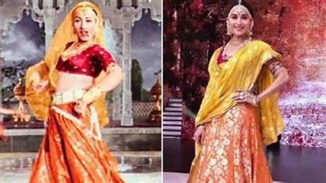 watch madhuri dixit perform madhubala s iconic mohe panghat pe in new