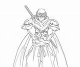 Coloring Pages Samurai Warriors Template sketch template