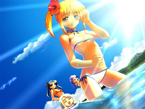 Artoria Pendragon All Beach Bikini Fate Series Fate