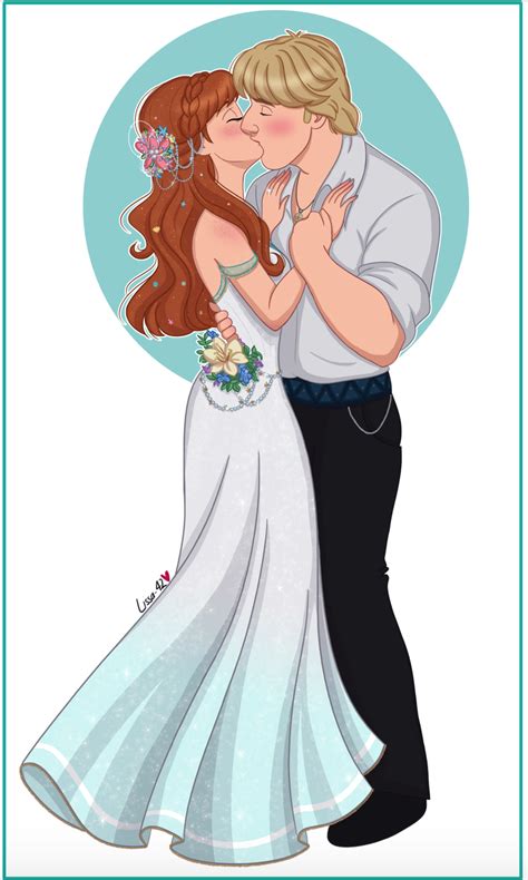 Anna And Kristoff’s Wedding Disney Kiss Frozen Disney