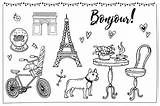 Paris Kids Postcard Postcards Travel Downloadable France sketch template