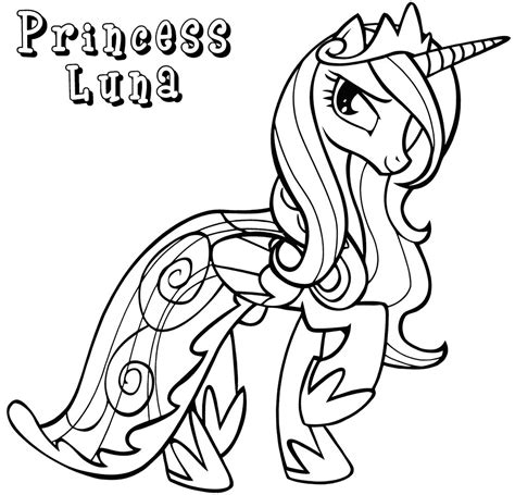 pony midnight moon coloring pages