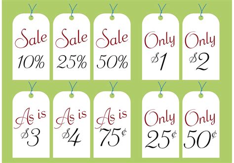 yard sale price tags  vector   vector art stock graphics images