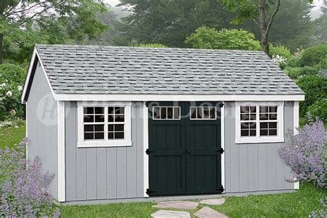 garden tool storage shed plans    gable roof