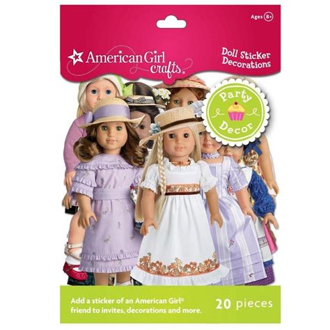 american girl crafts doll sticker decorations  pieces favor