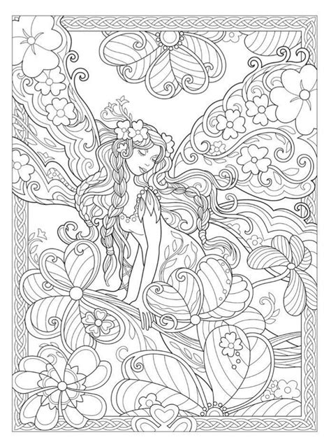 magical fairies fairy coloring book detailed coloring pages