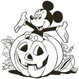 Halloween Miki Myszka Pumpkins Cartoon Kolorowanka Forumforyou Colorir Wydrukuj Malowankę sketch template