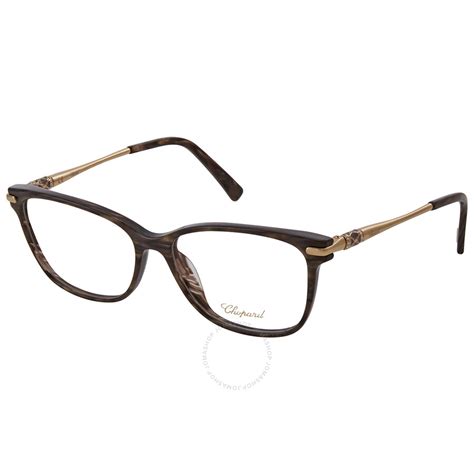 chopard ladies rectangular eyeglass frames vch215s 0vac 54 883663930743