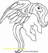 Pegasus Coloring Pages Unicorn Wings Baby Pony Unicorns Color Printable Little Print Kids Adult Getcolorings Female Easy Getdrawings Phoenix Horse sketch template