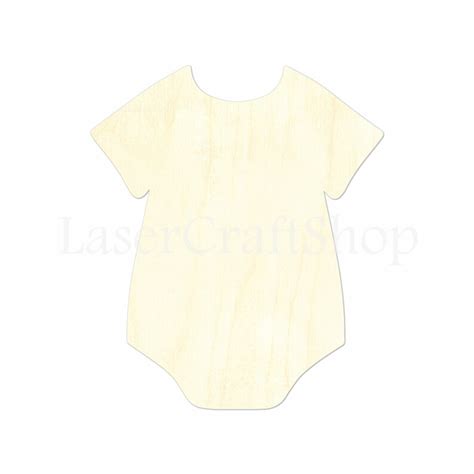 baby onesie wooden cutout shape etsy