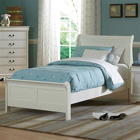 full size bed  soft white choose  full size sleigh bed  sears