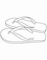 Slipper Slippers Colouring Insertion sketch template