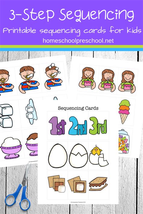 step sequencing cards printables  preschoolers sequencing cards