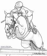 Coloring Pages Show Dressage Horse Jumping Color Printable Print Retail Getcolorings Getdrawings sketch template