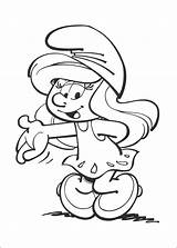 Smurfs Coloring Pages Smurf Printable Cool sketch template