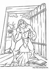 Tarzan Coloring Pages Movies Book Animation Printable Disney Kb Coloriage Info sketch template