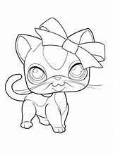 Lps Coloring Pages Pet Shop Littlest Printable Cat Colouring Getcolorings Kids Shops Color Getdrawings Colorings Comments sketch template