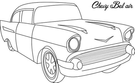 chevy bel air  car coloring page coloring sky cars coloring