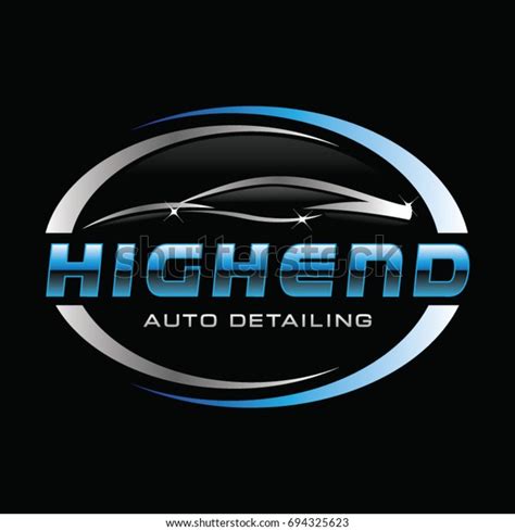 car auto detail logo symbol stock vector royalty free