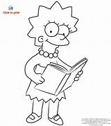 Simpson Lisa Coloring Simpsons Pages Drawing Draw Step Characters Printable Cartoon Kids Colouring Lesson Cartoons Easy Dibujos Books 2009 Read sketch template