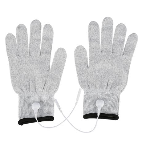 Lyumo 1 Pair Tens Machine Conductive Electrode Massage Gloves