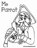 Coloring Pirate Pages Parrot Treasure Chest Pirates Printable Library Clipart Popular Kids Coloringhome Print sketch template